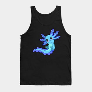 Blue Axolotl Tank Top